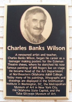 Charles Banks Wilson Marker. Click for full size. Charles Banks Wilson Marker image. Click for full size.