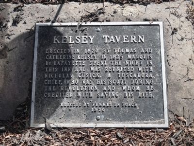 Kelsey Tavern Marker. Click for full size. Kelsey Tavern Marker image. Click for full size.