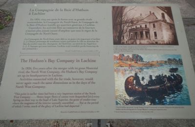 The Hudsons Bay Company in Lachine Marker image. Click for full size.