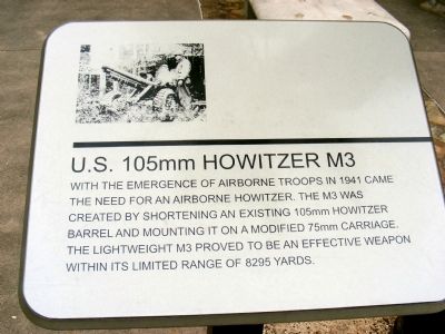 U.S. 105mm Howitzer M3 Marker. Click for full size. U.S. 105mm Howitzer M3 Marker image. Click for full size.