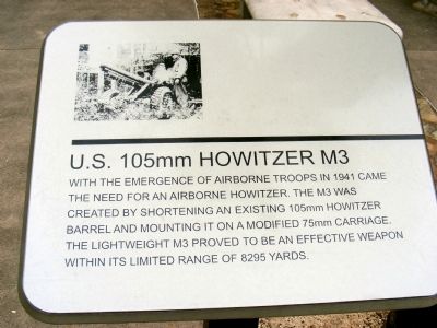 U.S. 105mm Howitzer M3 Marker image. Click for full size.