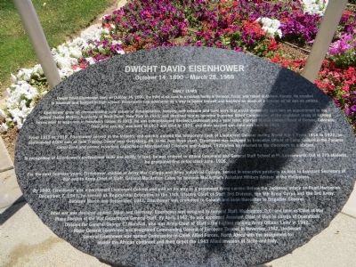 Dwight David Eisenhower Marker. Click for full size. Dwight David Eisenhower Marker image. Click for full size.