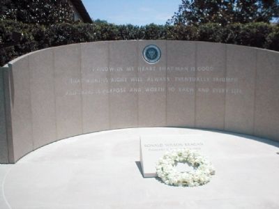 Ronald Wilson Reagan Marker. Click for full size. Ronald Wilson Reagan Marker image. Click for full size.