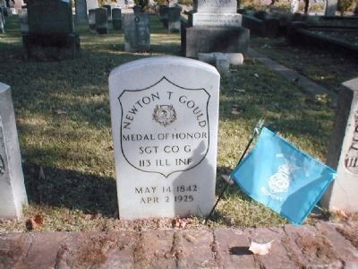 Grave site of Newton T Gould image. Click for full size.