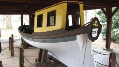 William Penn's Barge (reproduction) at Boat House. Click for full size. William Penn's Barge (reproduction) at Boat House image. Click for full size.