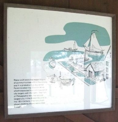 Colonial Philadelphia Watercraft Marker. Click for full size. Colonial Philadelphia Watercraft Marker image. Click for full size.