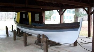William Penn's Barge (reproduction) at Boat House. Click for full size. William Penn's Barge (reproduction) at Boat House image. Click for full size.