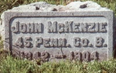 John McKenzie-Civil War Congressional Medal of Honor Recipient. image. Click for full size.