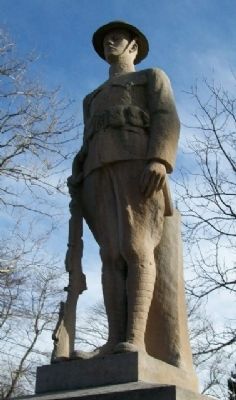 Falls Township World War Memorial Doughboy. Click for full size. Falls Township World War Memorial Doughboy image. Click for full size.
