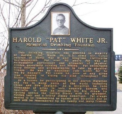 Harold "Pat" White Jr. Marker. Click for full size. Harold "Pat" White Jr. Marker image. Click for full size.