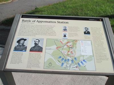 Battle of Appomattox Station Marker image. Click for full size.