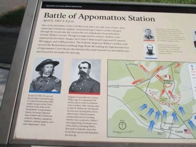 Battle of Appomattox Station Marker image. Click for full size.