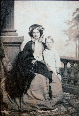 Elizabeth Blair Lee and son, Blair Lee age 4, 1861 image. Click for full size.