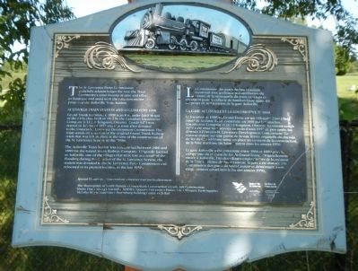 Aultsville Train Station and Locomotive 1008 Marker image. Click for full size.