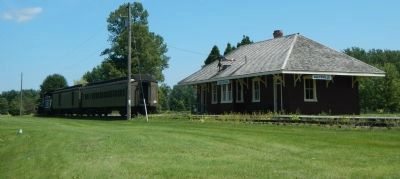Aultsville Train Station and Locomotive 1008 Marker image. Click for full size.