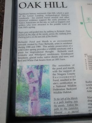 Oak Hill Marker - Left Detail. Click for full size. Oak Hill Marker - Left Detail image. Click for full size.