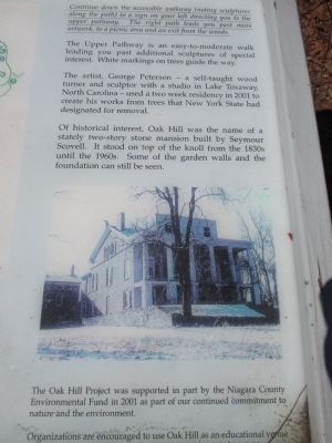 Oak Hill Marker - Right Detail. Click for full size. Oak Hill Marker - Right Detail image. Click for full size.