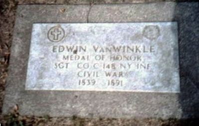 Edwin Van Winkle-Civil War Congressional Medal of Honor Recipient. Click for full size. Edwin Van Winkle-Civil War Congressional Medal of Honor Recipient image. Click for full size.