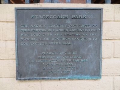 Stagecoach Park Marker image. Click for full size.