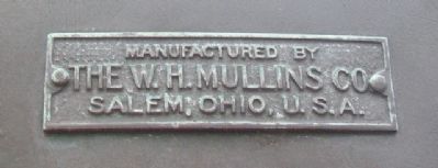 Doughboy Statue Manufacturer's Mark. Click for full size. Doughboy Statue Manufacturer's Mark image. Click for full size.