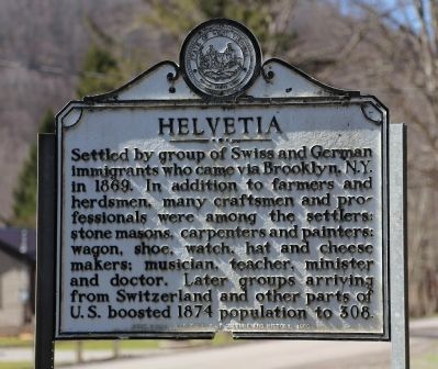 Helvetia Marker. Click for full size. Helvetia Marker image. Click for full size.