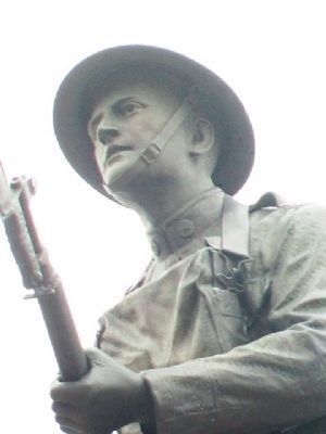 Doughboy Statue Detail. Click for full size. Doughboy Statue Detail image. Click for full size.