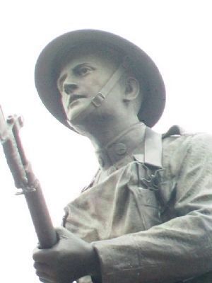 Doughboy Statue Detail image. Click for full size.