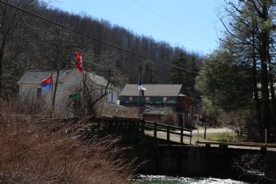 Bridge over the Upper Trout Run in Helvetia, West Virginia image. Click for full size.