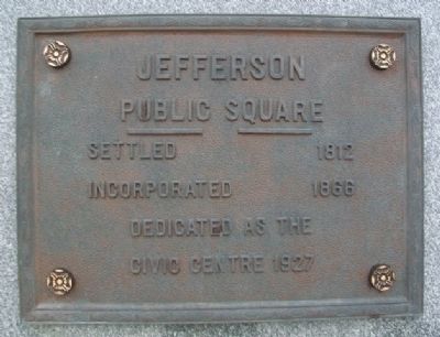 Jefferson Public Square Marker image. Click for full size.