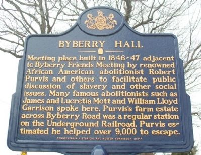 Byberry Hall Marker image. Click for full size.