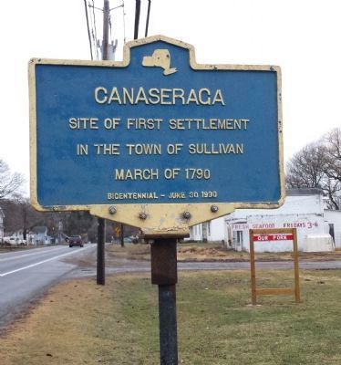 Canaseraga Marker. Click for full size. Canaseraga Marker image. Click for full size.