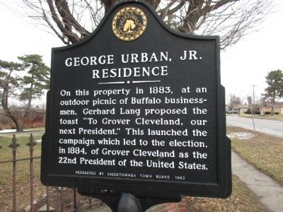 George Urban, Jr. Residence Marker image. Click for full size.