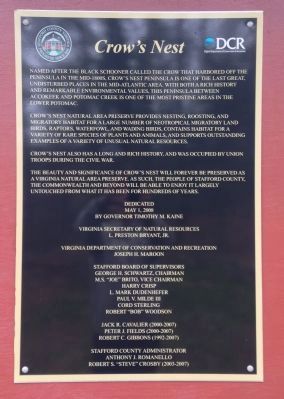 Crow's Nest Marker. Click for full size. Crow's Nest Marker image. Click for full size.
