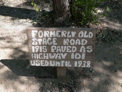 Old stage road marker image. Click for full size.