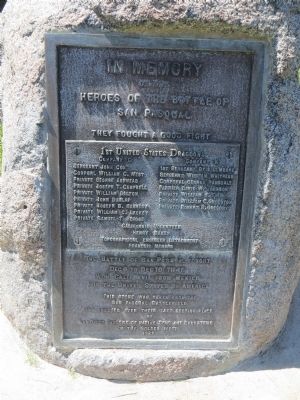 In Memory of the Heros of the Battle of San Pasqual Marker image. Click for full size.