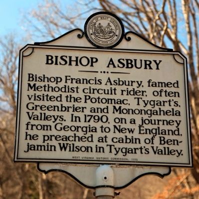Bishop Asbury Marker image. Click for full size.