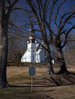 Tygarts Valley Presbyterian Church and Marker image. Click for full size.
