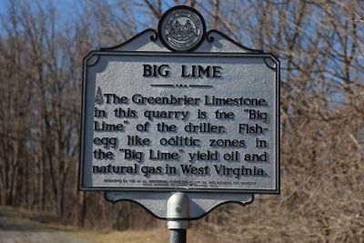 Big Lime Marker. Click for full size. Big Lime Marker image. Click for full size.