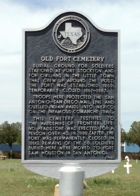 Old Fort Cemetery Marker image. Click for full size.