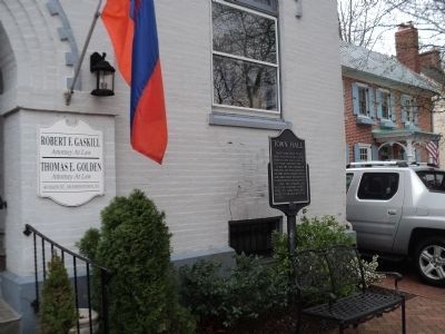 Town Hall Marker. Click for full size. Town Hall Marker image. Click for full size.