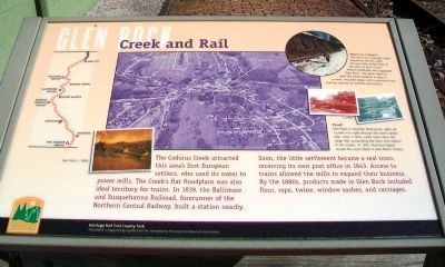Creek and Rail Marker image. Click for full size.