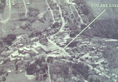 Aerial Photo of Glen Rock on Creek and Rail Marker image. Click for full size.