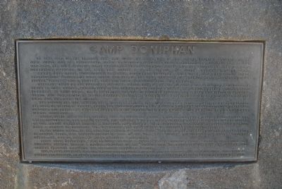 Camp Doniphan Marker. Click for full size. Camp Doniphan Marker image. Click for full size.