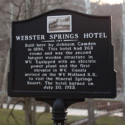 Webster Springs Hotel Marker image. Click for full size.