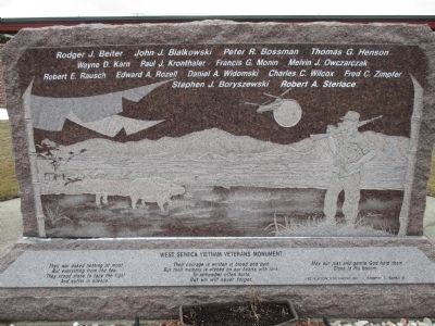 West Seneca Vietnam Veterans Monument image. Click for full size.