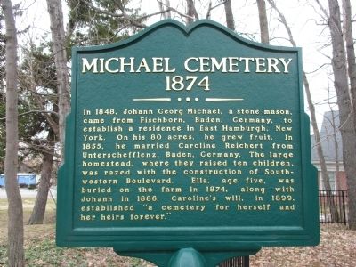 Michael Cemetery Marker image. Click for full size.