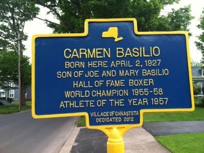 Carmen Basilio Marker. Click for full size. Carmen Basilio Marker image. Click for full size.