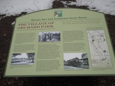 Village of Orchard Park Marker image. Click for full size.
