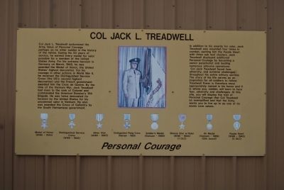 Col Jack L. Treadwell Marker image. Click for full size.