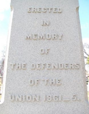Civil War Memorial Dedication. Click for full size. Civil War Memorial Dedication image. Click for full size.